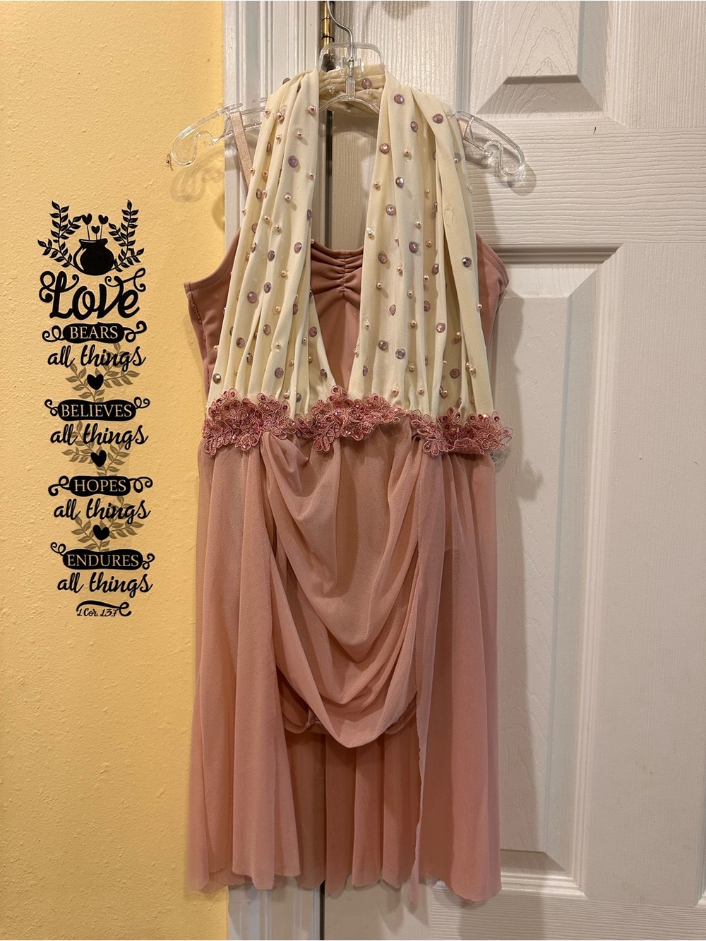 Weissman Pink and Cream Dance Costume